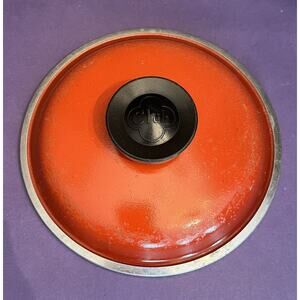 Vintage 6 7/8” Red Club Aluminum Cookware Replacement LID ONLY